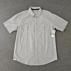 Ecko Unltd Mens Short Sleeve Button Down Shirt Navy Blue EK XA9257N XL NWT